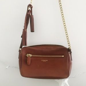 COACH LEATHER CROSSBODY PURSE